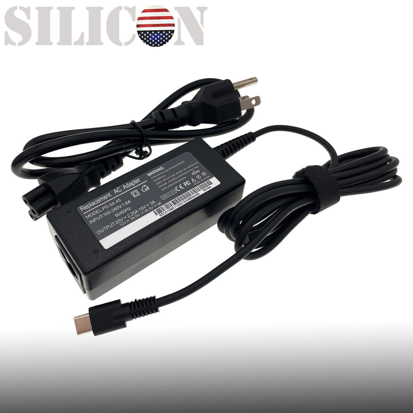 45W Type-C AC Power Adapter Charger for Acer A16-045N1A A18-045N1A A045R053L