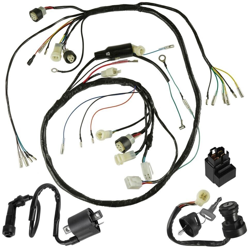 Wiring Harness Switch Key Coil Starter Relay for Honda Warrior 350 YFM350X 90-95