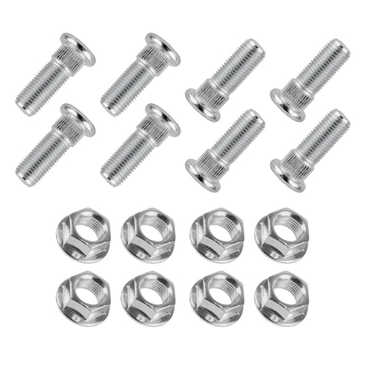 8x Front Rear Studs & Flange Nuts for Polaris 7515523 7542714 3/8"