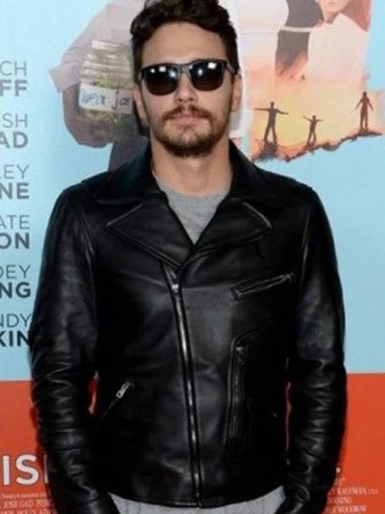 James Franco Black Leather Jacket