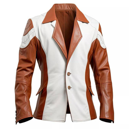 Maverick Edge Real Leather Blazer